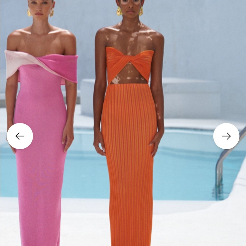 Baobab Collection Vibrant Orange Strapless Dress - Picture 6 of 6